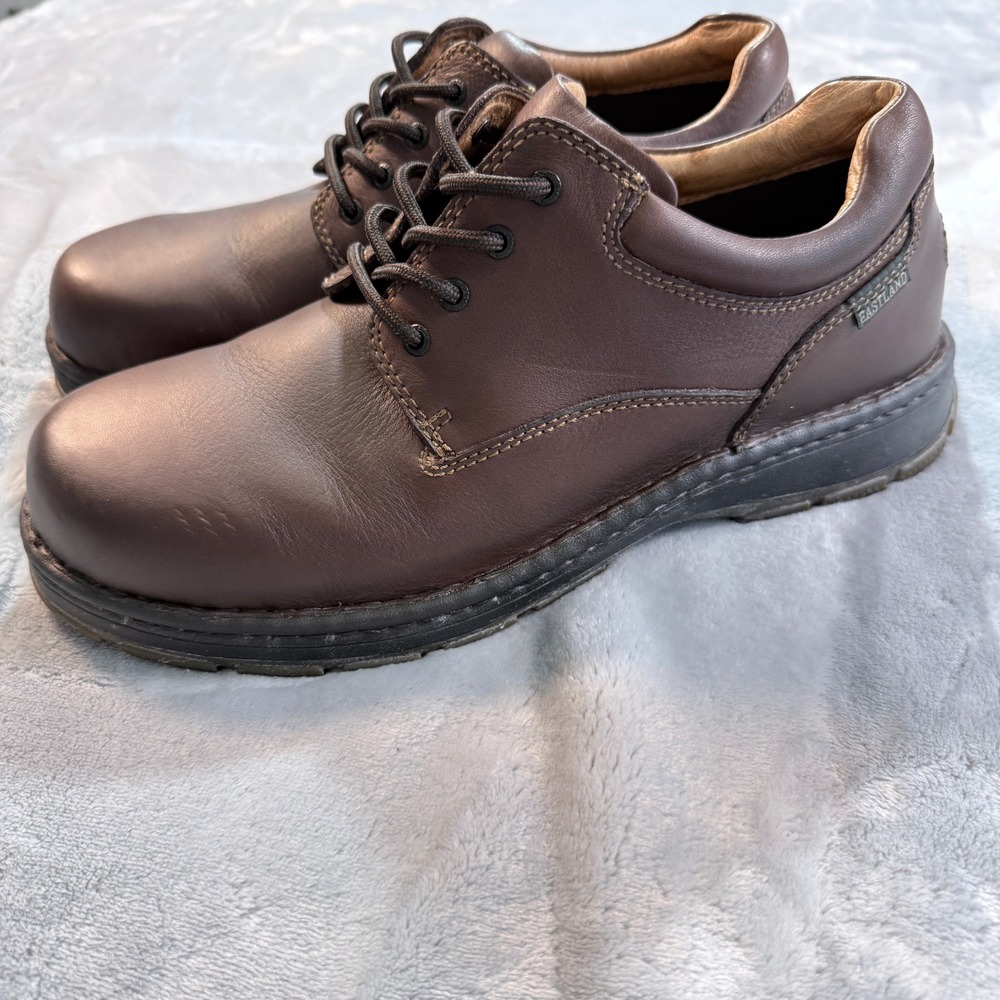 Eastland Waterproof Leather Oxford Shoes Size 11.5 D Brown Lace Up Work‎ Casual
